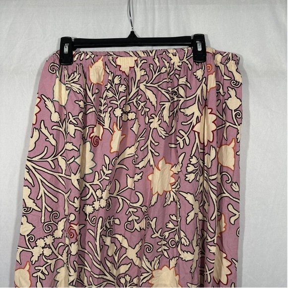 NWT $28 Knox Rose [ XXL ] Drapey A-Line Wrap Skirt in Pink‎ Floral - Picture 9 of 11